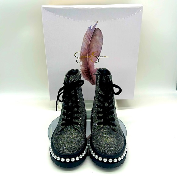 Jessica Simpson Eilir Studded Combat Boot - Picture 2 of 9